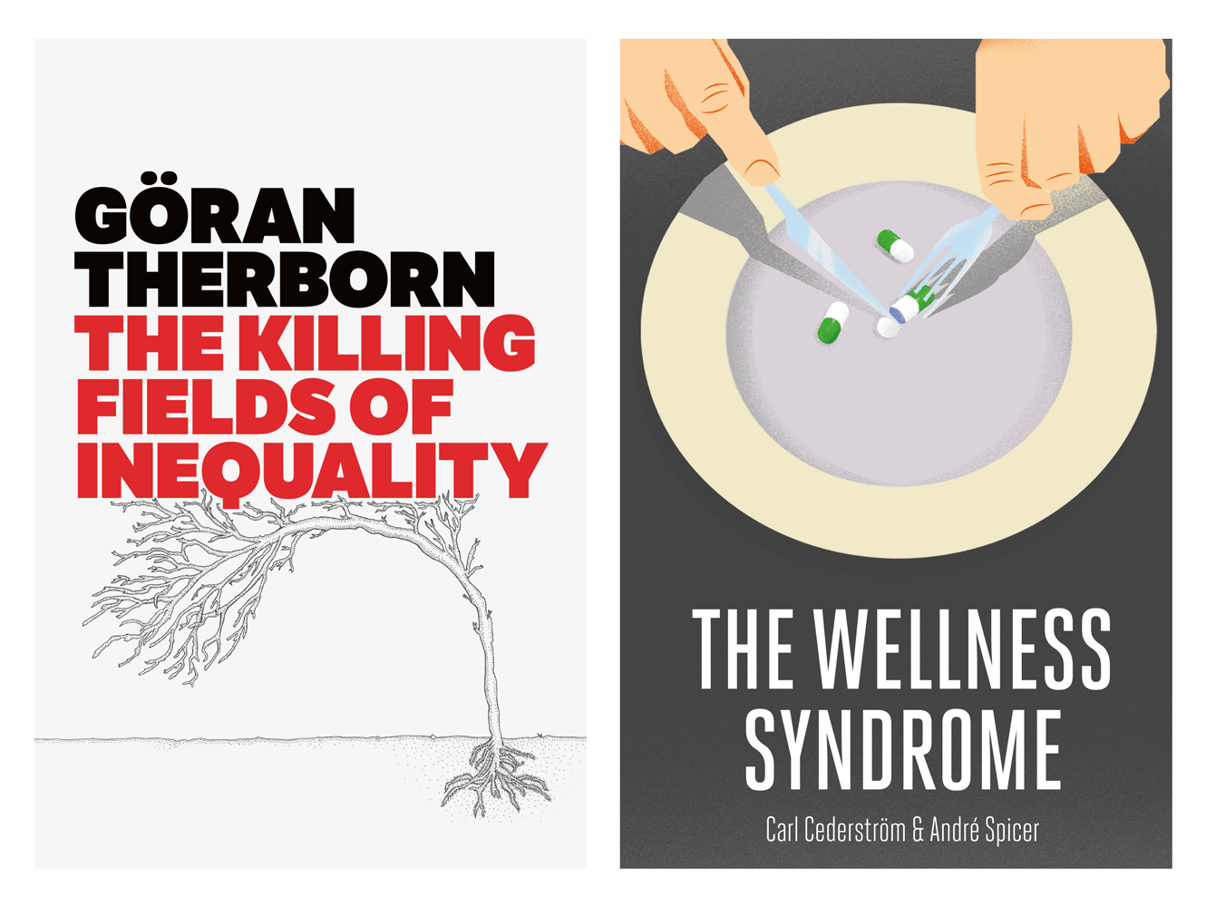 Book Cover Design For The Killing Fields Of Inequality And The Wellness Syndrome By Polity Books. Designed By &&& Creative