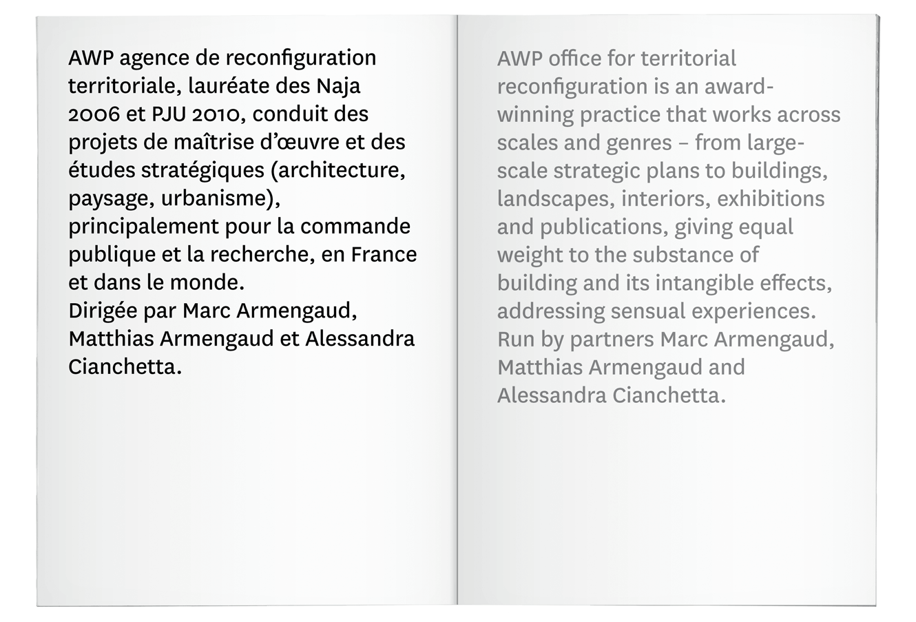 Book Design For Architectural Practise AWP By &&& Creative