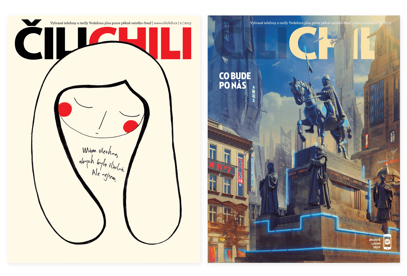 Cilichili Magazine Cover Designs By &&& Creative: Depression And Future Issues
