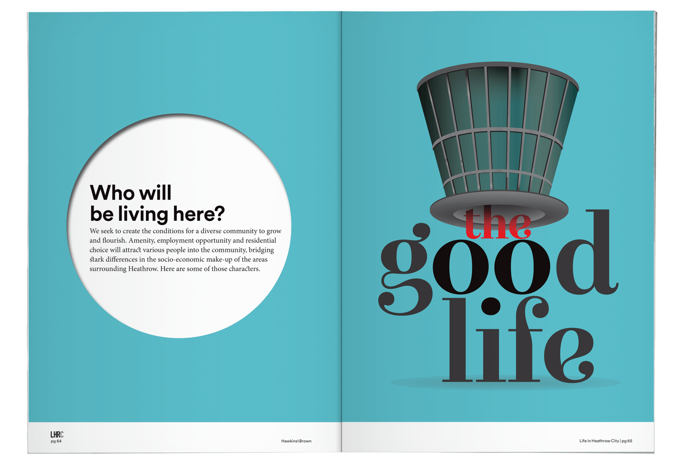 Creative Direction For Hawkins\Brown. London Heathrow City Book Designed By &&& Creative