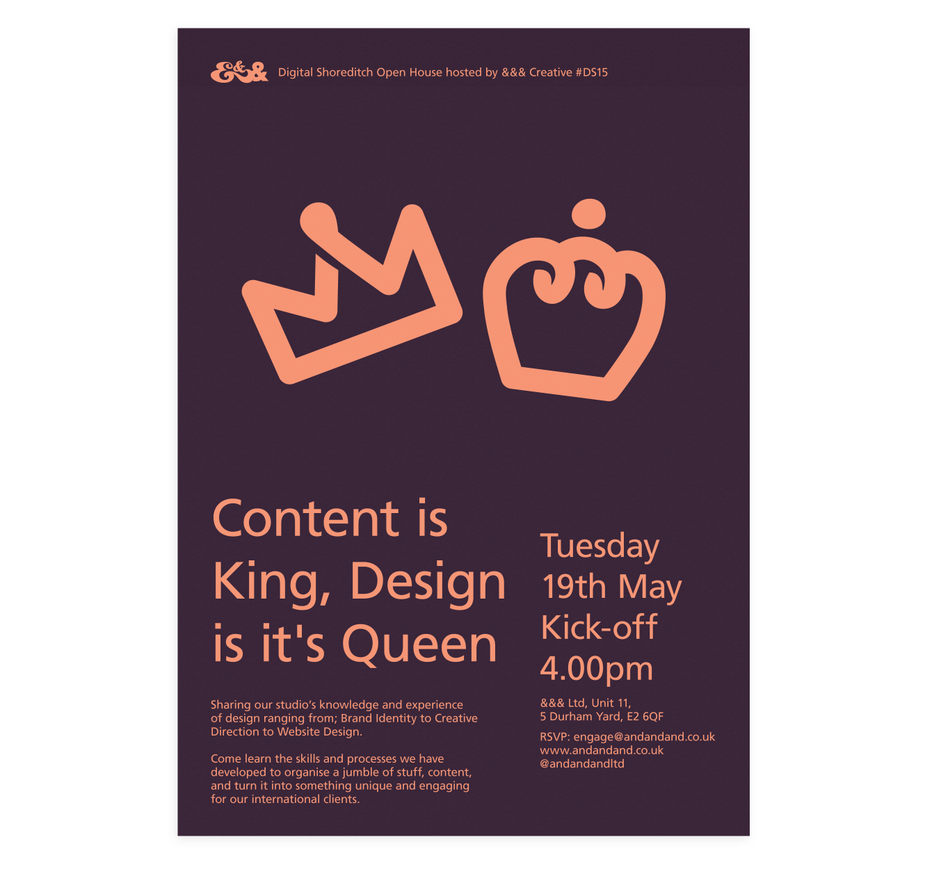 Poster   Content Is King, Design Is It's Queen