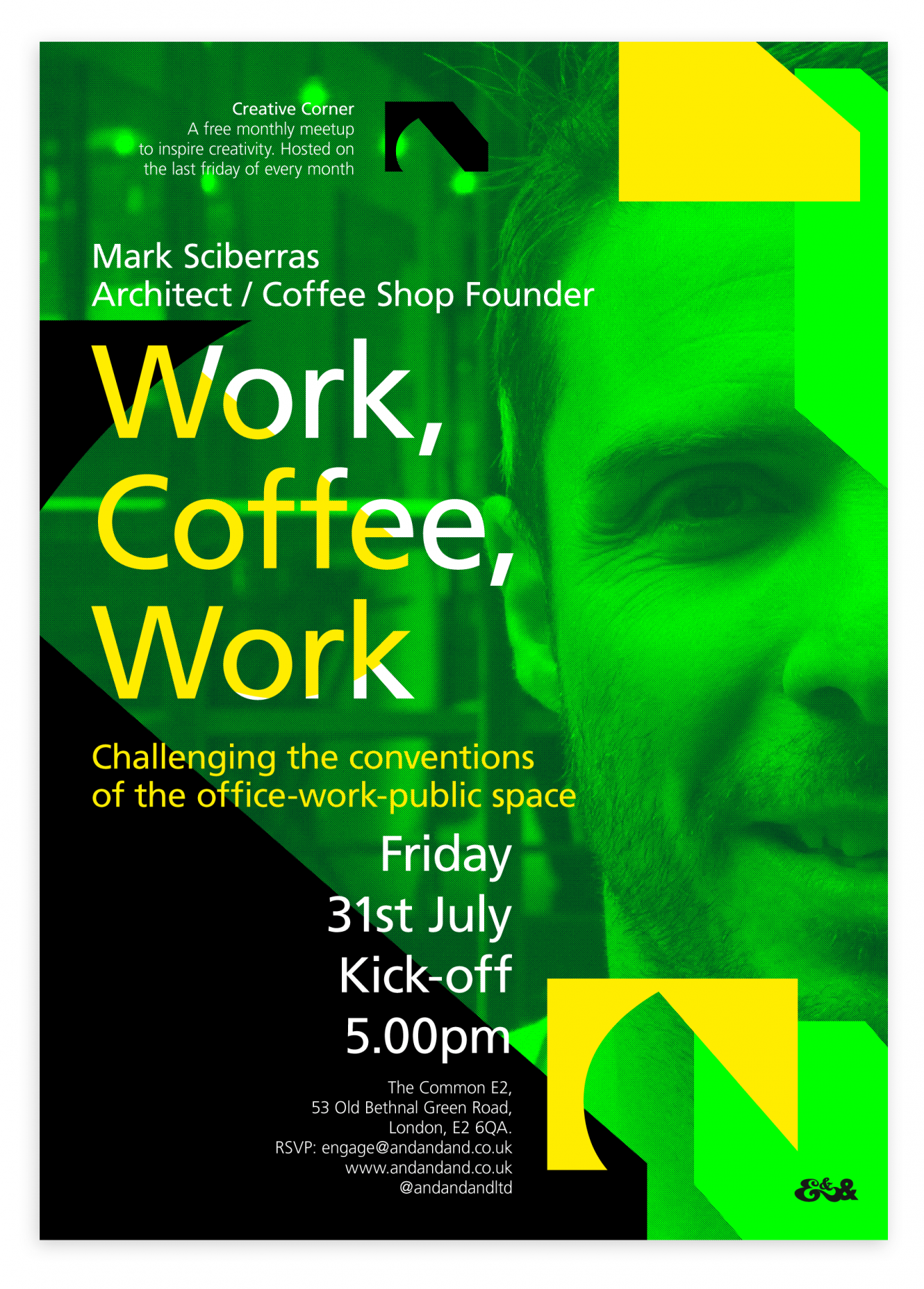 Creative Corner Poster   Mark Sciberras   Work,Coffee,Work